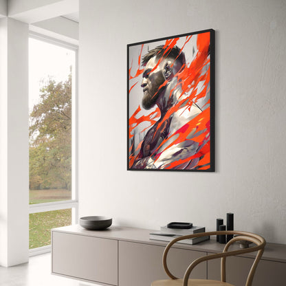 Connor McGregor | MMA Legend | UFC Fighter | Inspiring Sports Poster | Dynamic Tribute to Athlete's Passion and Power