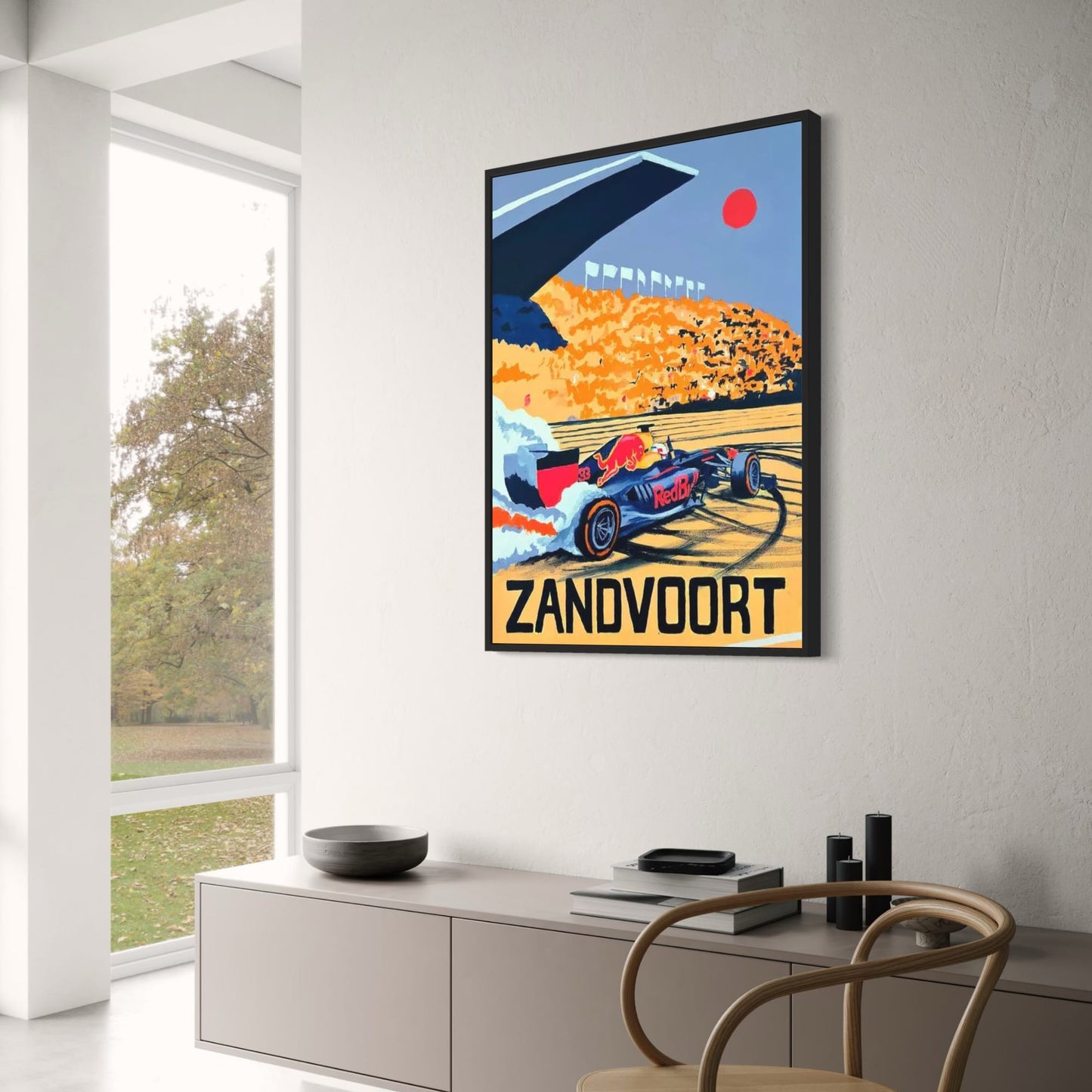 Poster der Rennstrecke Zandvoort | Formel 1 Großer Preis der Niederlande | Wandkunst für Rennsport-Enthusiasten | Automobil-Dekor