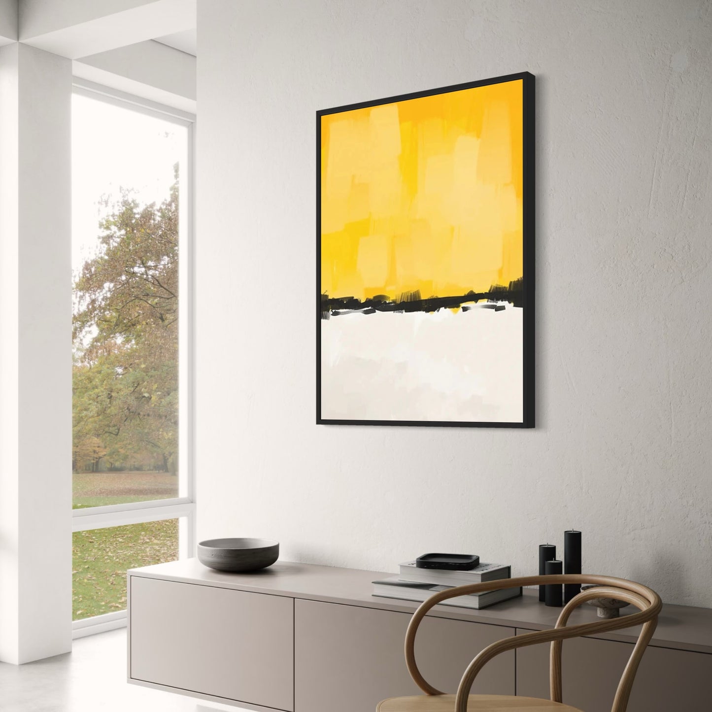 Abstrakter bunter Welleneffekt | Lebendiges Wandkunstposter für die Inneneinrichtung | Modernes Kunstwerk