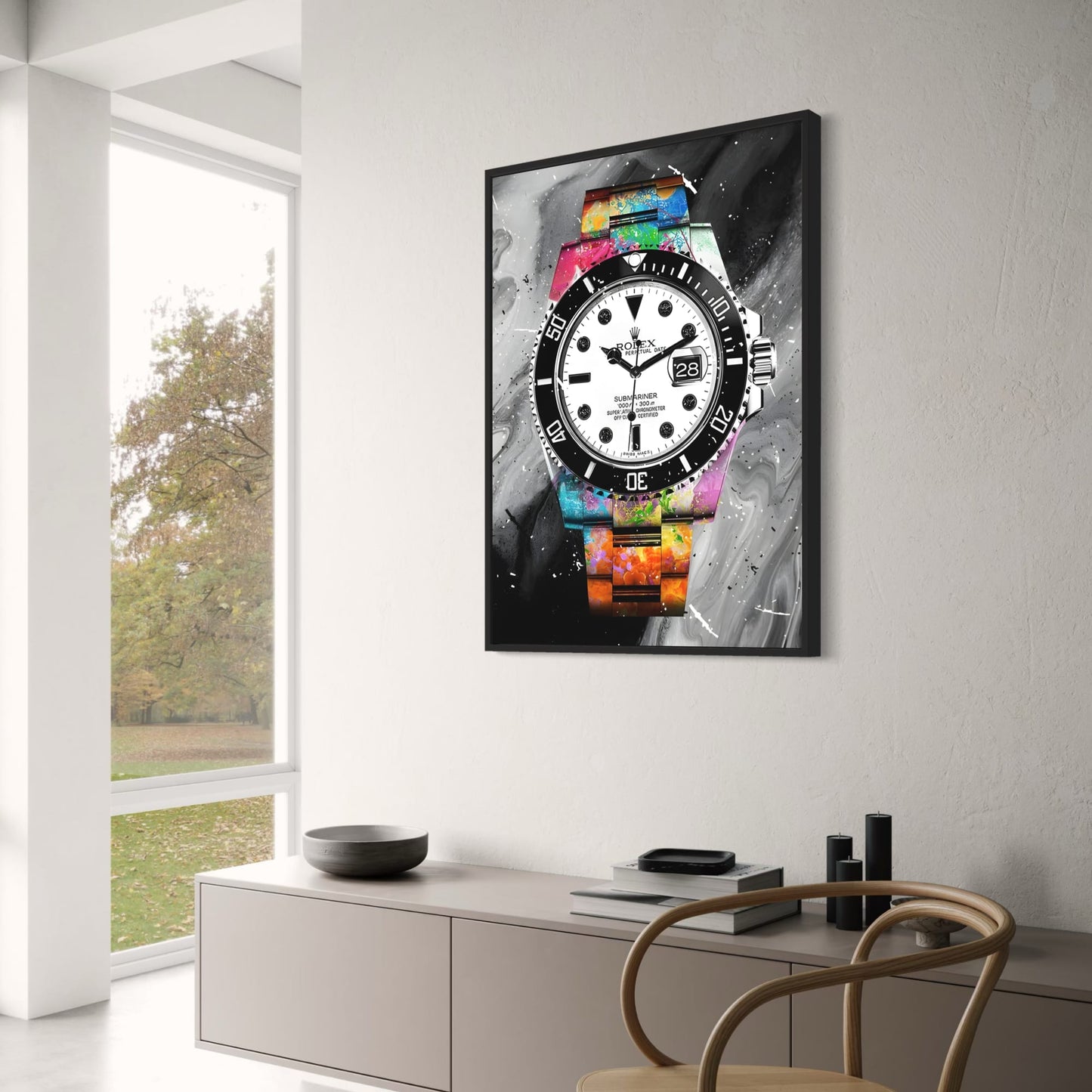 Rolex Submariner | Graffiti Kunst | Levendig Horloge