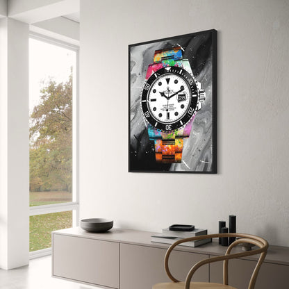 Rolex Submariner | Graffiti Kunst | Levendig Horloge