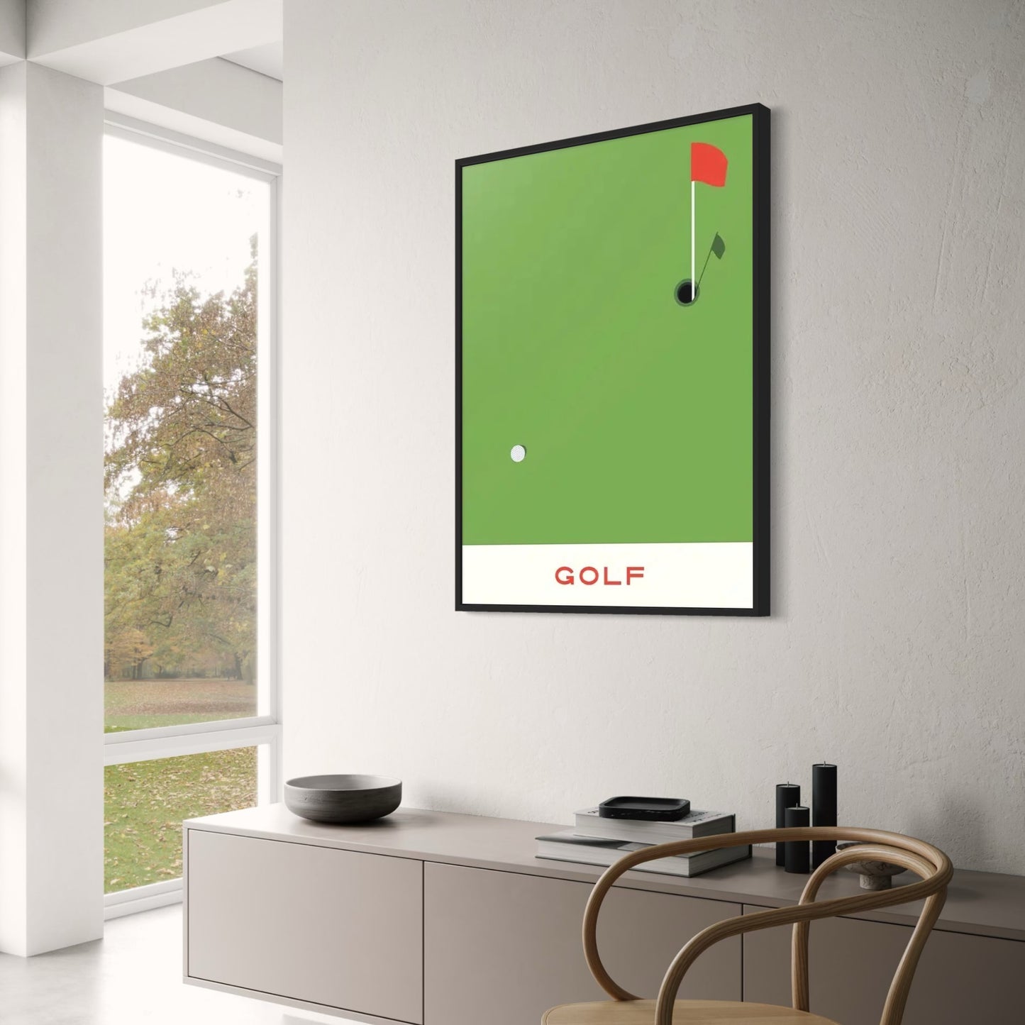 De Geometrie van de Overwinning | Golf Sportkunst