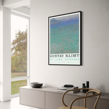 Meer Attersee door Gustav Klimt | Rustig Landschap