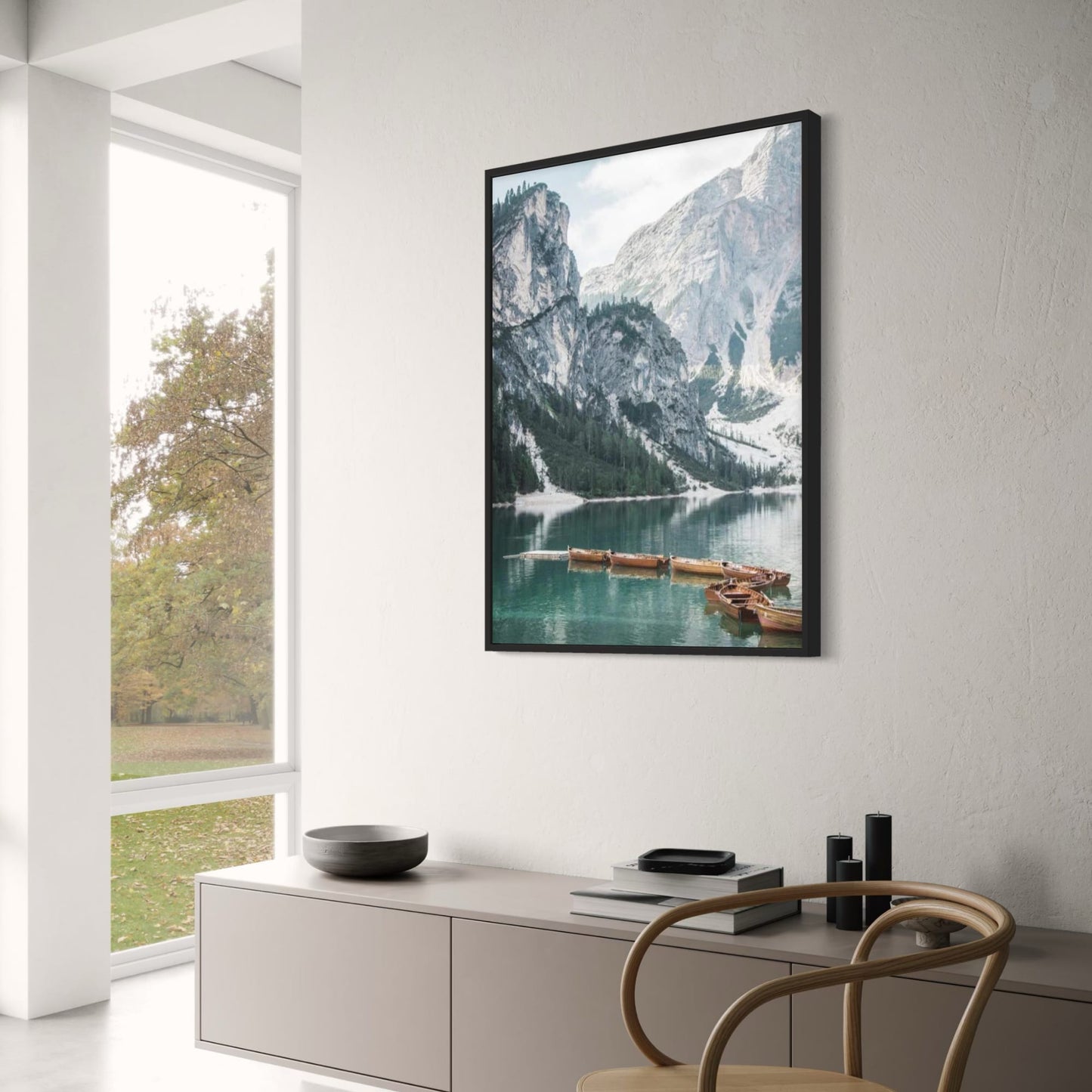 Braies Meer 2 | Natuur poster | IJsmeer