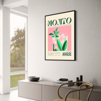 Mojito Cocktail Party 1922 Art | Vintage Style Poster | Elegant Bar Decor | Wall Art for Home & Garden | Retro Beverage Design