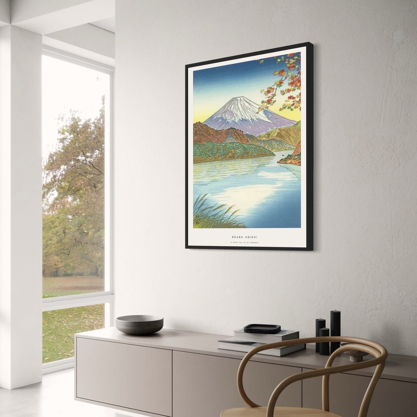 Koichi Okada | Poster | Mount Fuji from Akinoho | Ukiyo-e Style Japanese Art Decor