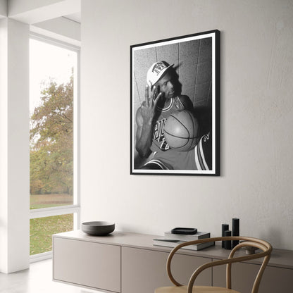 Michael Jordan | Iconische 3 Vingers | Basketbal Legende