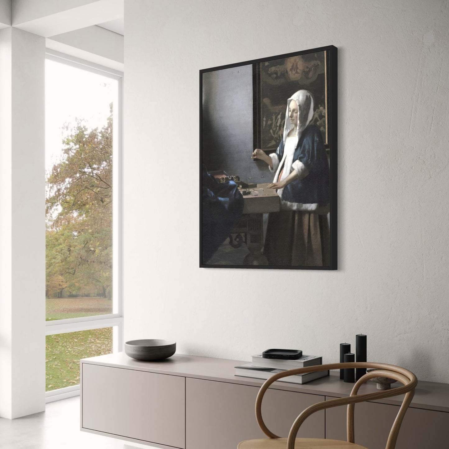 Vermeer’s Vrouw met een Weegschaal | Klassieke Kunst