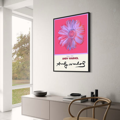 Andy Warhol | Daisy Roze Pop Art | Vintage Bloemmotief