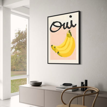 Tropisch Genot | Oui tegen Bananen | Levendige Fruit Kunst