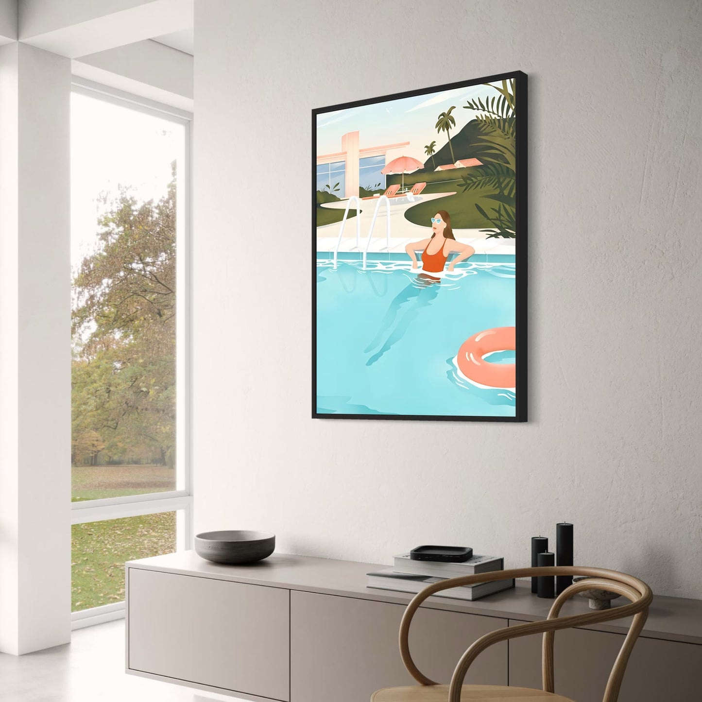 Serene Poolside Scène | Ontspan bij het Zwembad