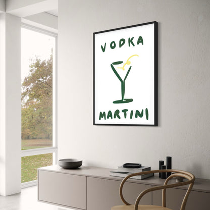 Minimalistischer Wodka-Martini | Moderne Bar-Kunst