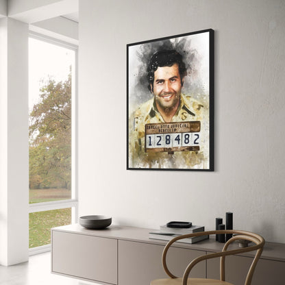 Pablo Escobar Mugshot | Vintage Stijl