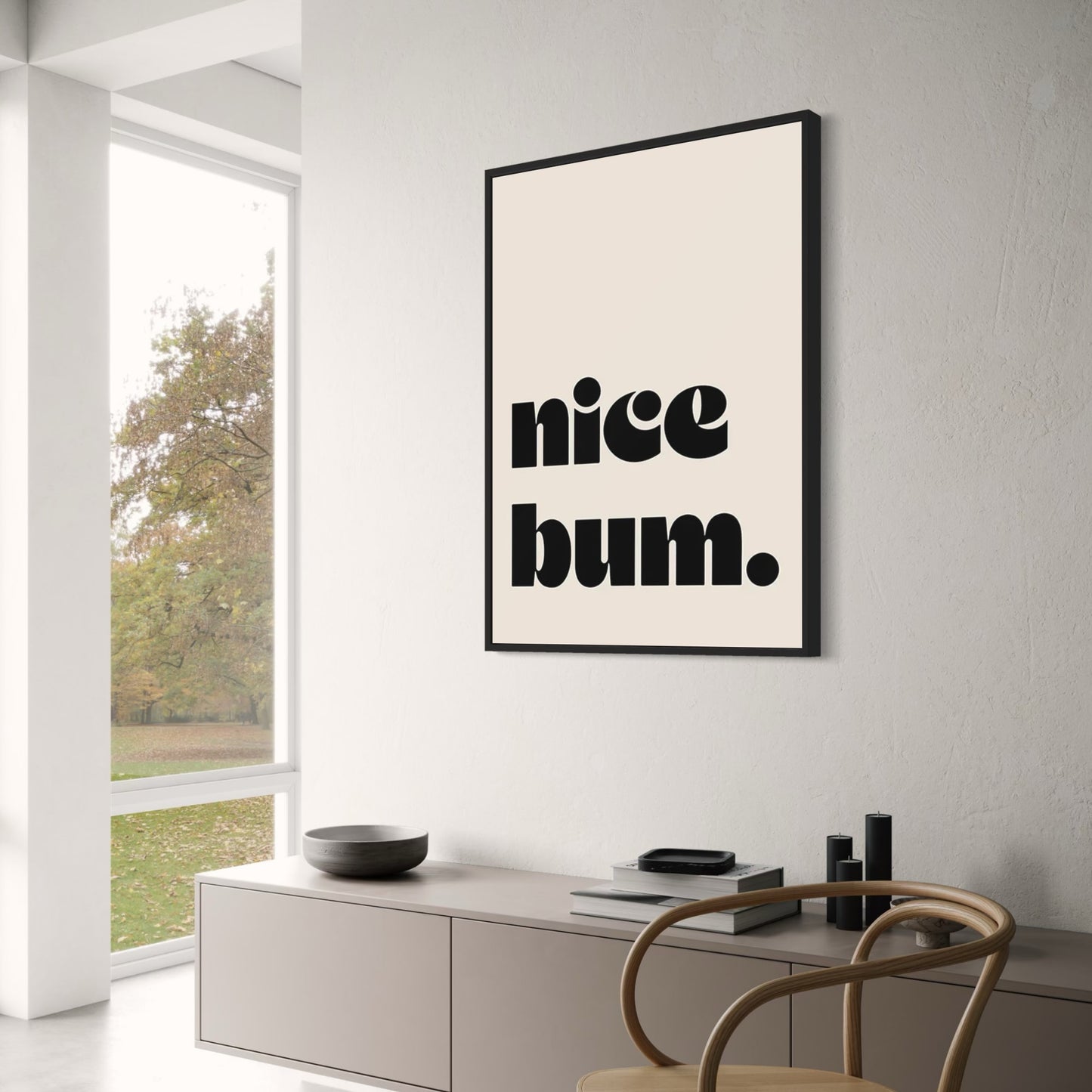 Nice Bum | Vintage Pink Cartoon