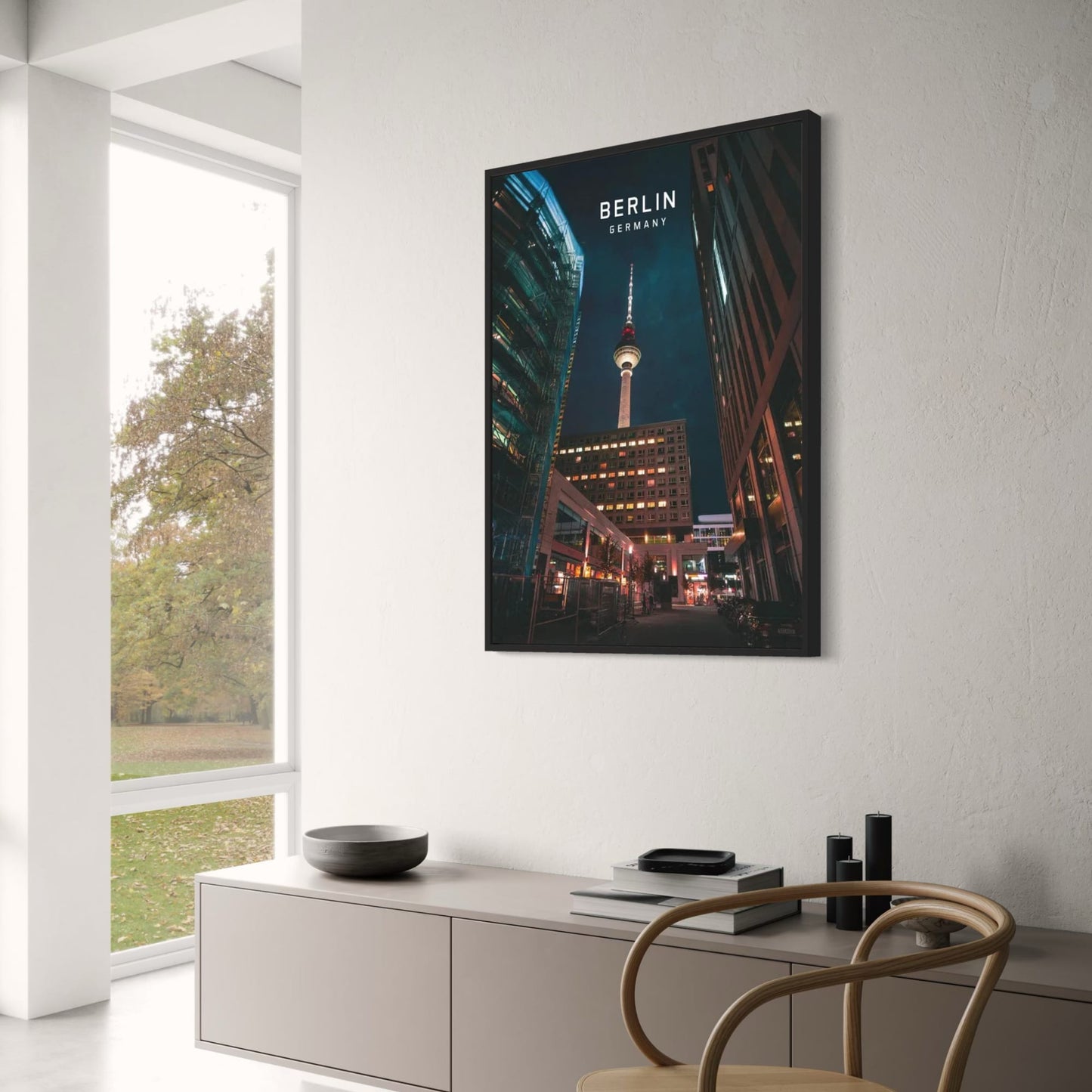 Berlin TV Tower Poster | Iconic Skyline Art | European Cityscape | Architectural Wall Decor