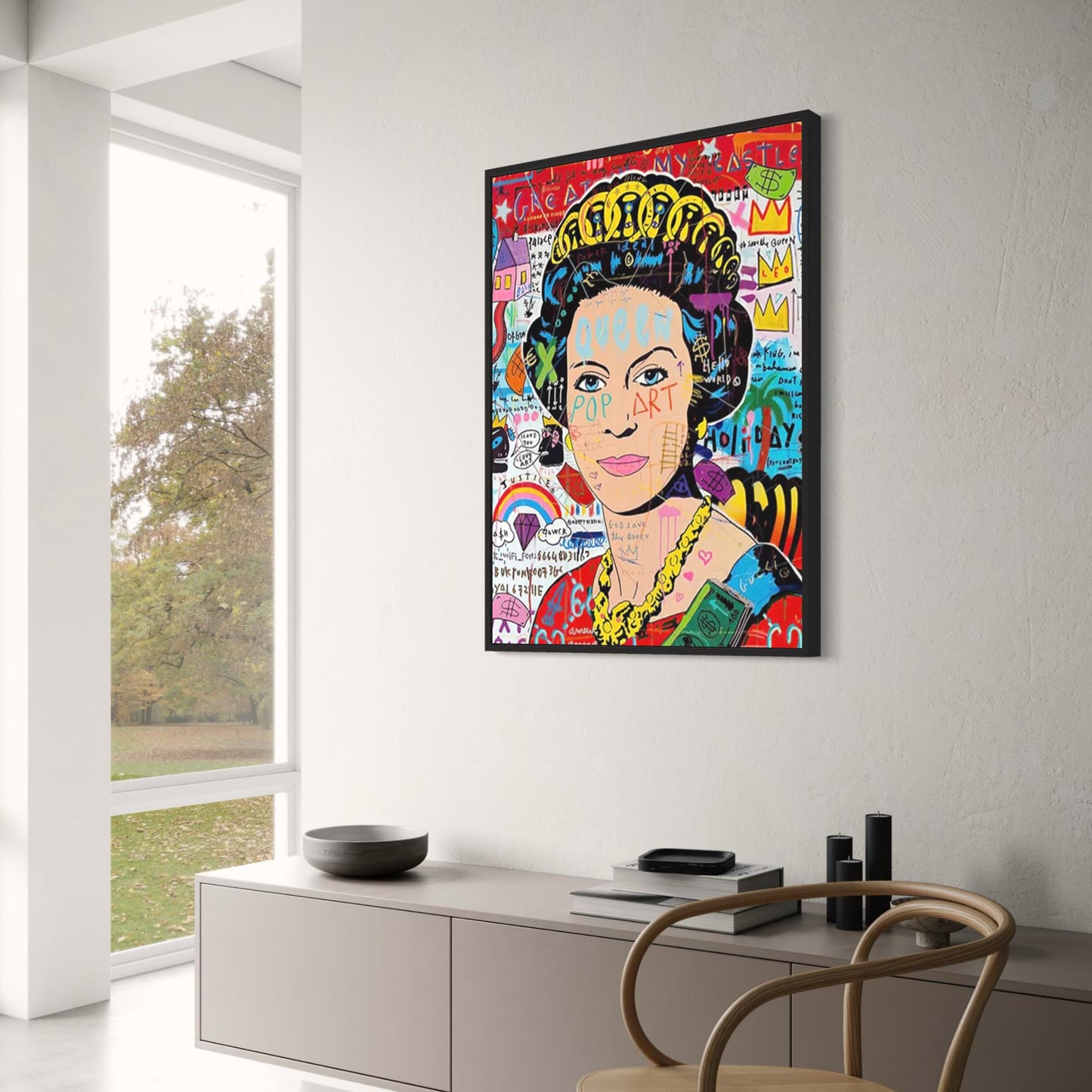Queen of England | Abstract Pop Graffiti