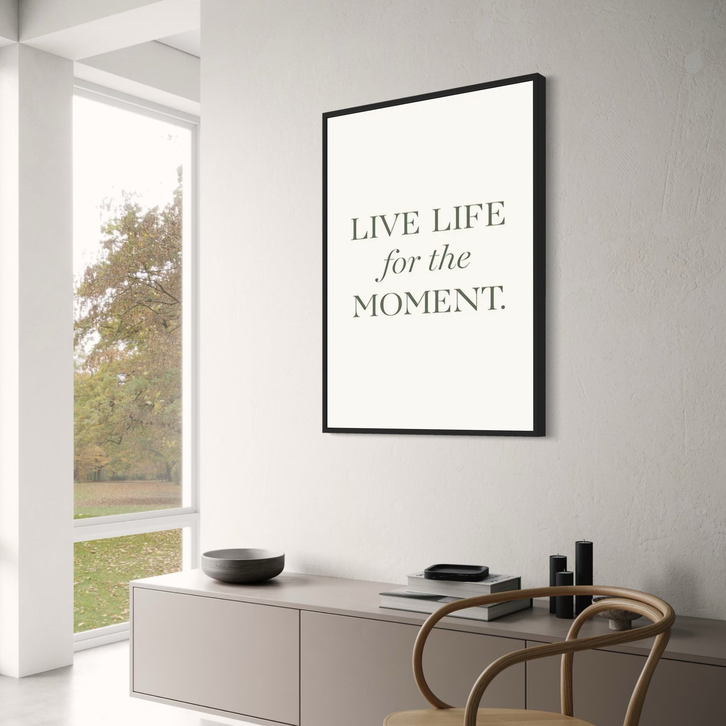 Lebe im Augenblick | Motivierende Kunst