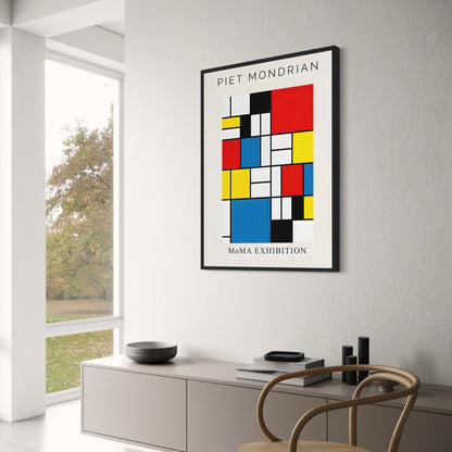 Piet Mondrian | Komposition aus Farbblöcken | Abstrakter Stil des 20. Jahrhunderts