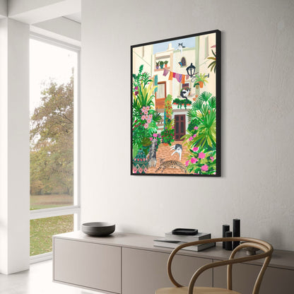 abstract india landscape poster