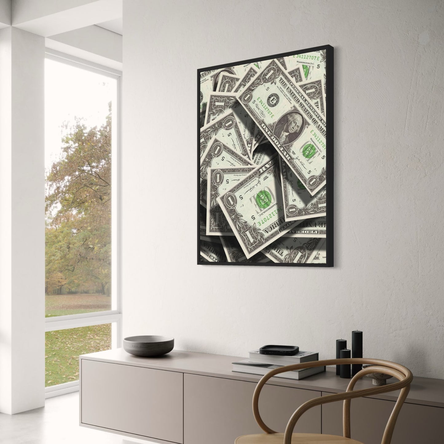 US Dollar Biljetten | Rijkdom Muurkunst