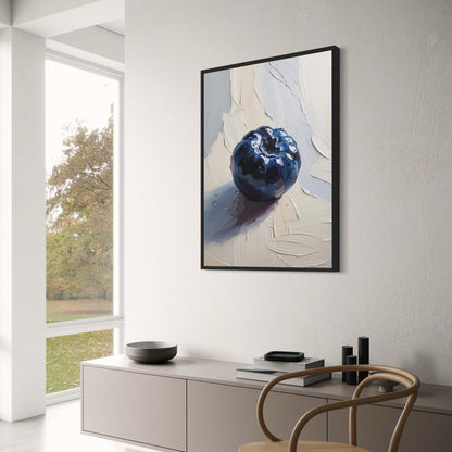 Fresh Blueberry Poster | Fruits Gallery | Home Wall Decor | Vibrant Kitchen Artwork | Nature-Inspired Print
