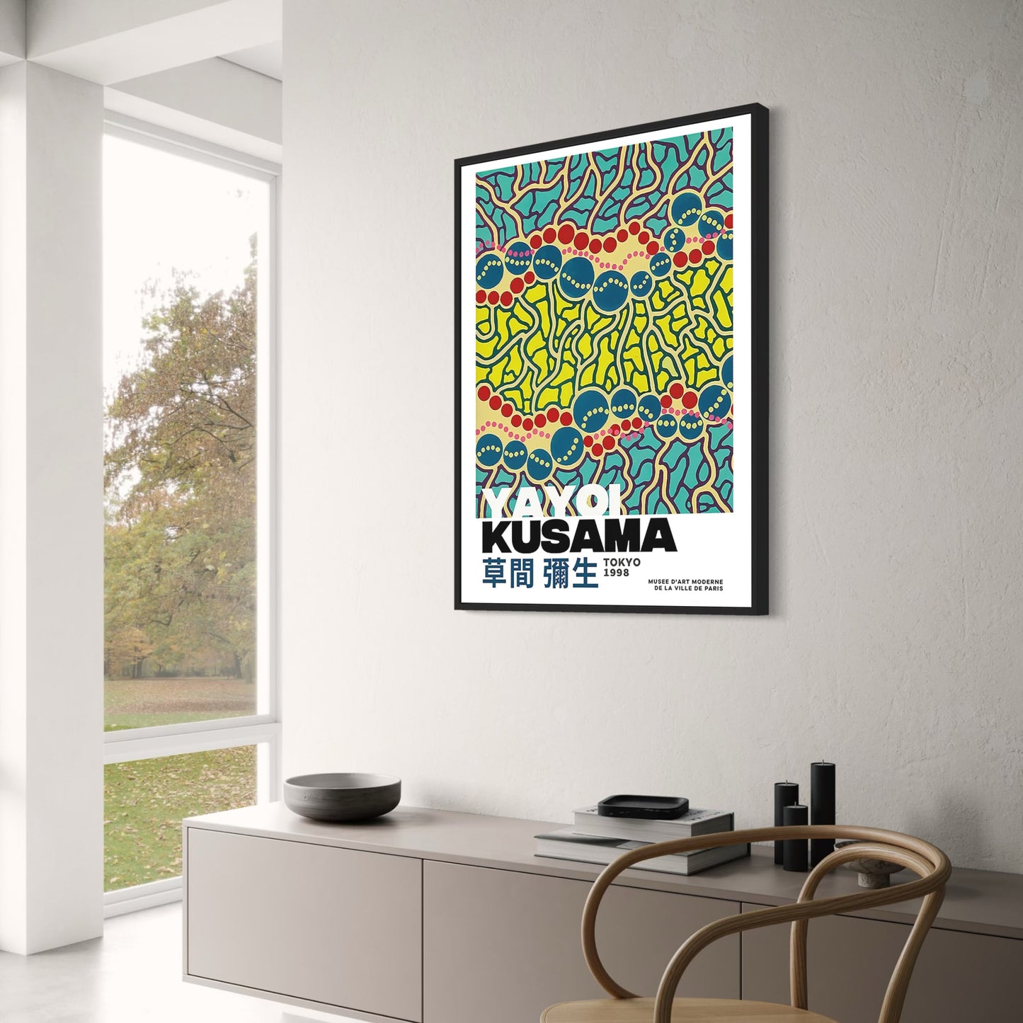 Yayoi Kusama | Abstract Amsterdam Cityscape | Modern Decor