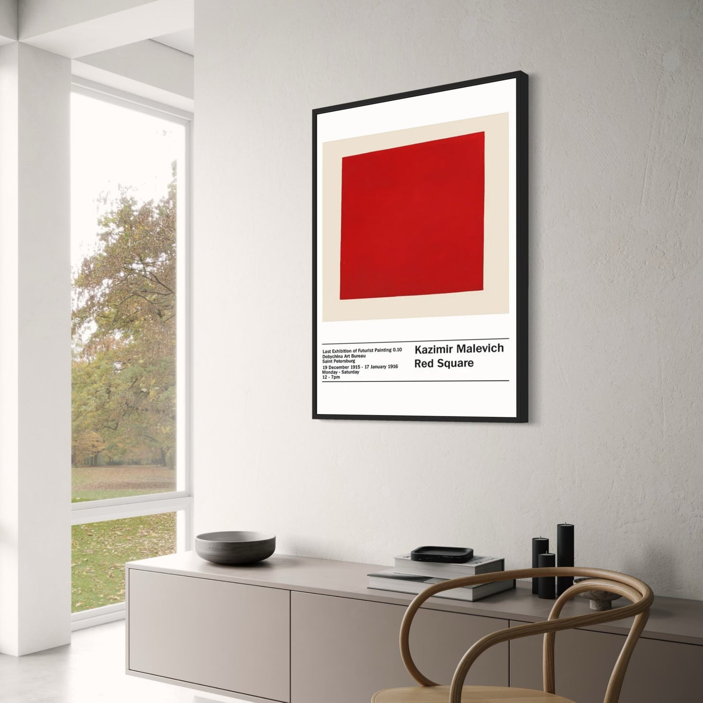 Rode Plein | Kazimir Malevich | Moderne Minimalist