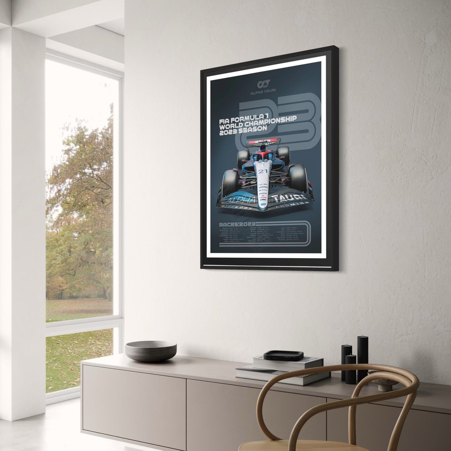 AlphaTauri | Nyck de Vries | Yuki Tsunoda | 2023 FIA Formula 1 World Championship Poster