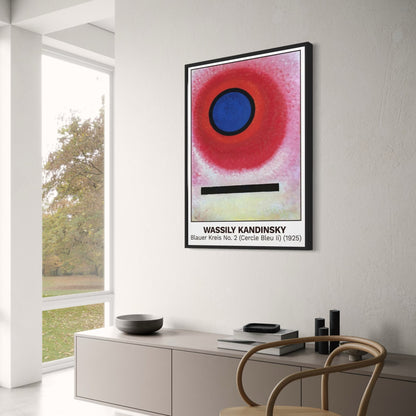 Blauer Kreis No. 2 (Cercle Bleu II) | Wassily Kandinsky | 1925 | Iconic Art Exhibition Poster