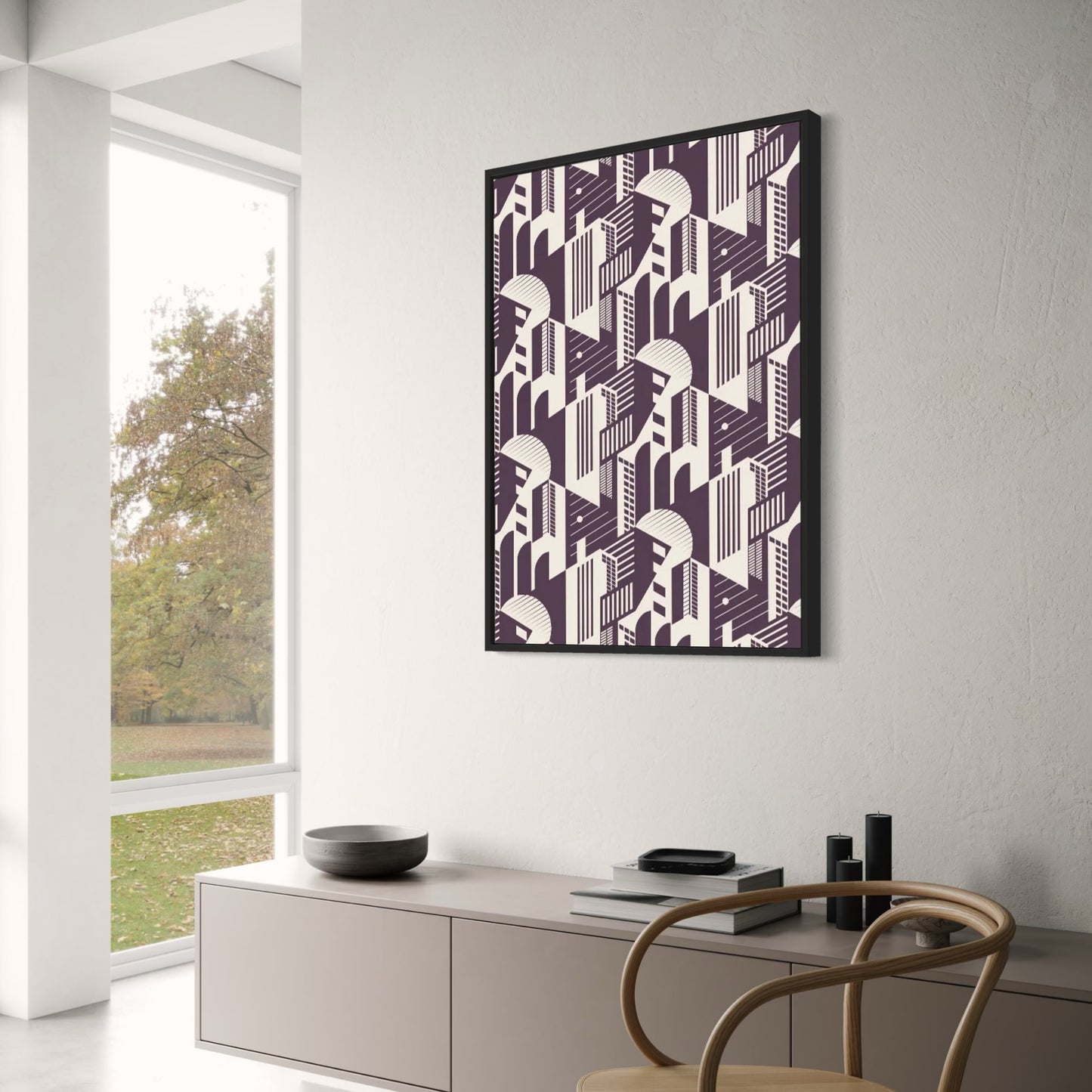 Bauhaus Urban Rhythms | Geometric Symmetry Poster | Modern Wall Art | Architectural Design | Minimalist Decor | Contemporary Aesthetic