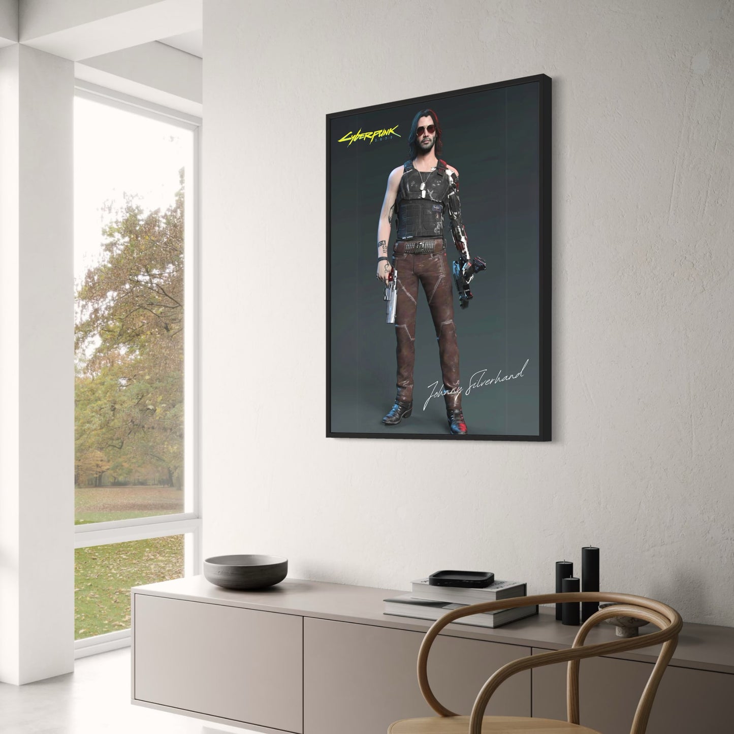 Cyberpunk 2077 | Johnny Silverhand | Lebendige Science-Fiction-Kunst