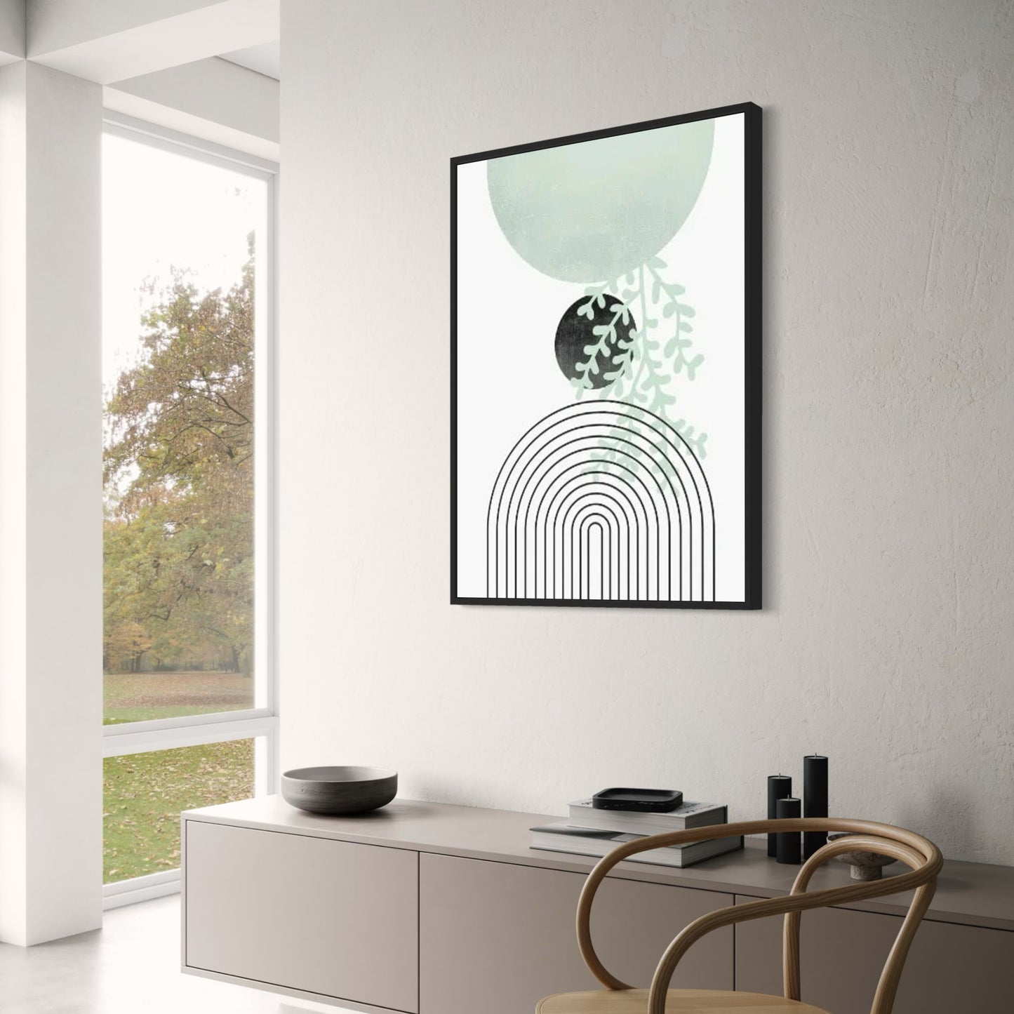 Moderne Botanik | Minimalistische grüne Kunst