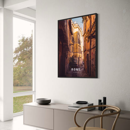 Versteckte Gasse | Rom | Italien | Entdecken Sie geheime Ecken | Authentischer römischer Charme | Bezaubernde Rom-Poster