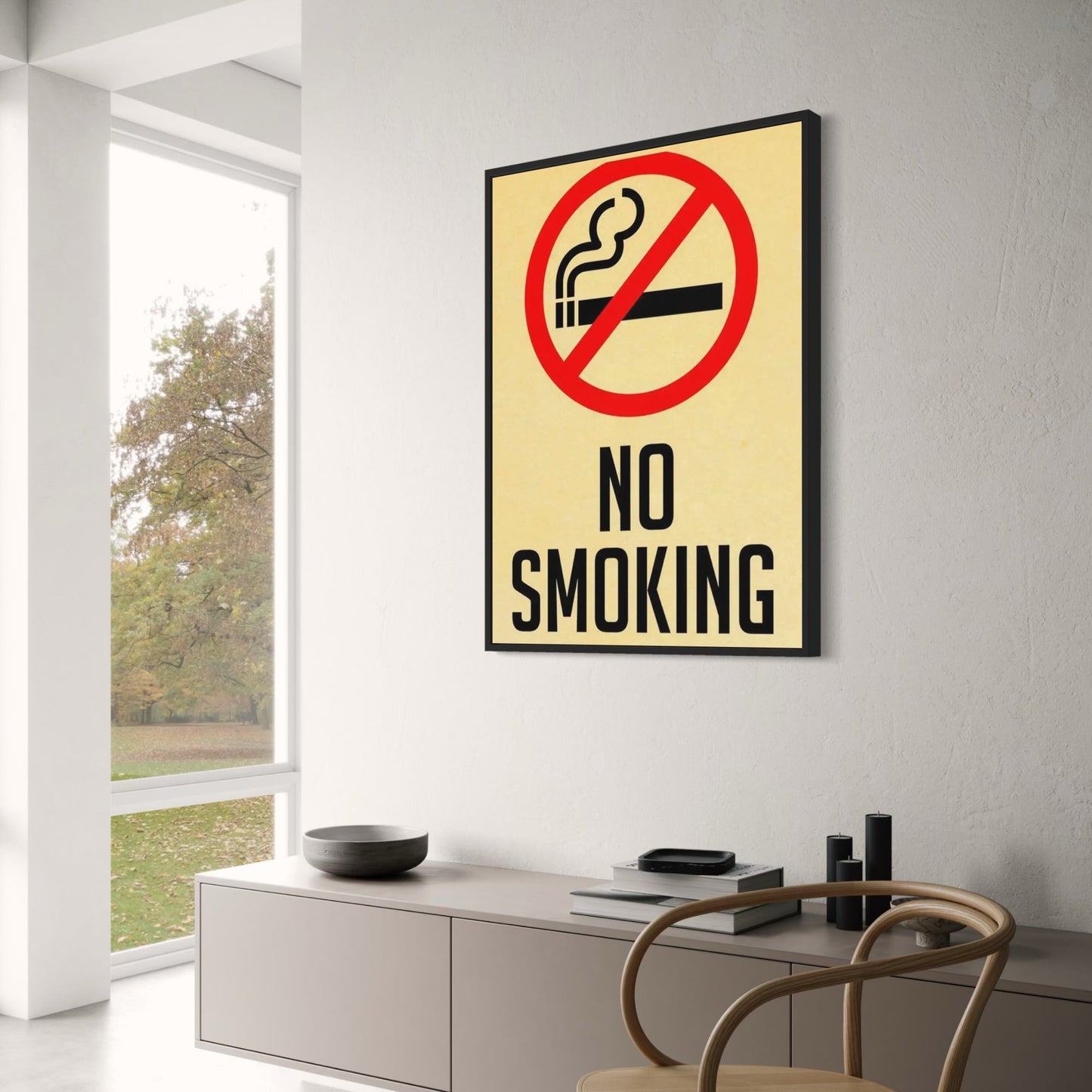 Vintage-Schild „Rauchen verboten“ | Rustikale Retro-Dekoration
