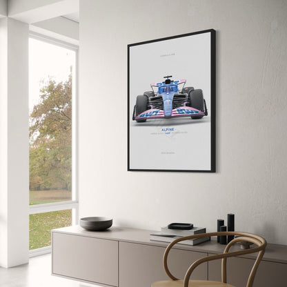 Alpine A523 Poster | Pierre Gasly & Esteban Ocon | Experience the Speed & Precision of Formula 1