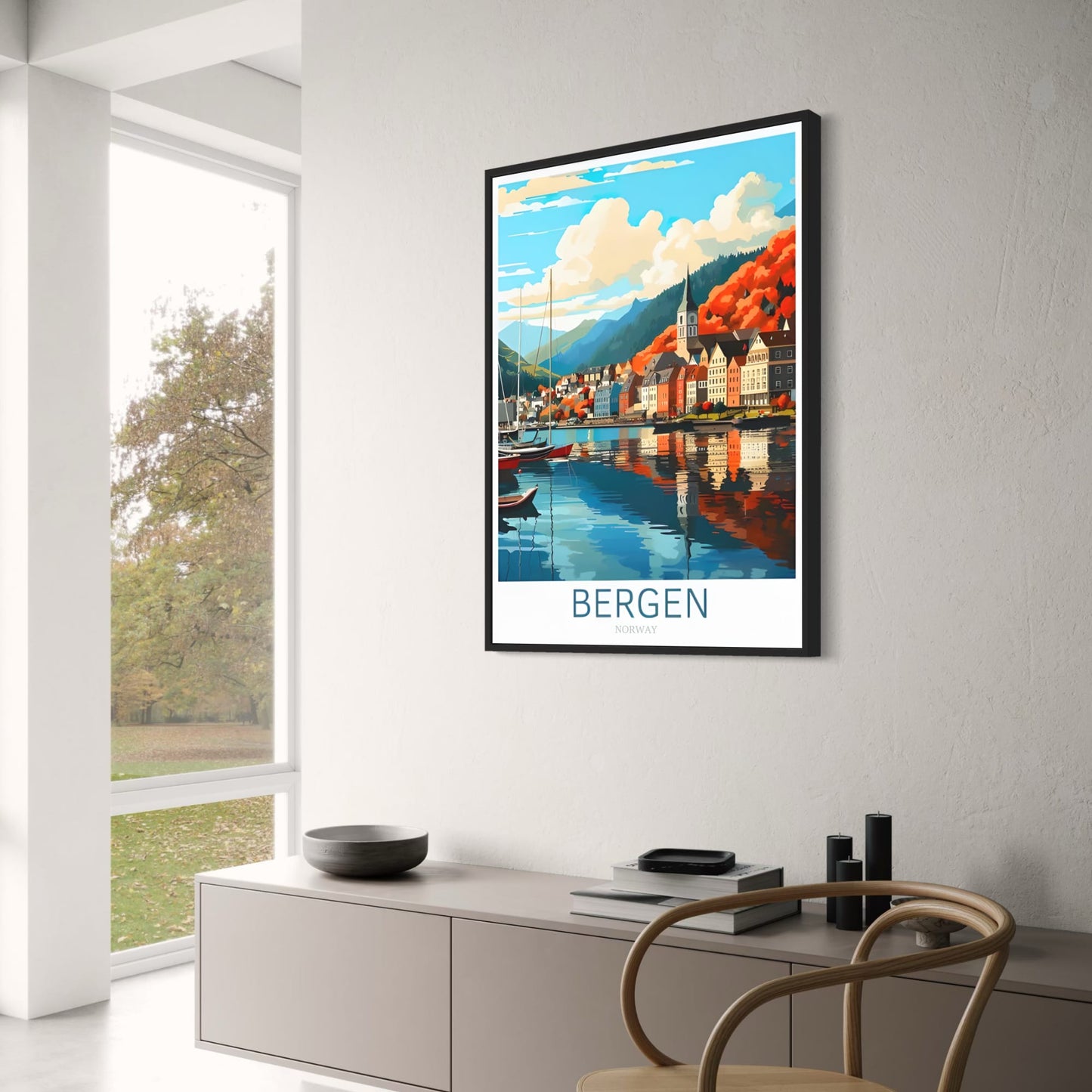 Bergen Noorwegen | Schilderachtige Reis Kunst