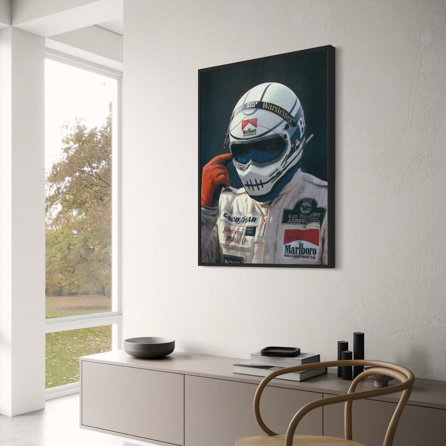Hypebeast-Rennwagen-Poster | Trendige ästhetische Wandkunst | Rotes Modedekor | Leinwanddruck | Moderne Heimdekoration