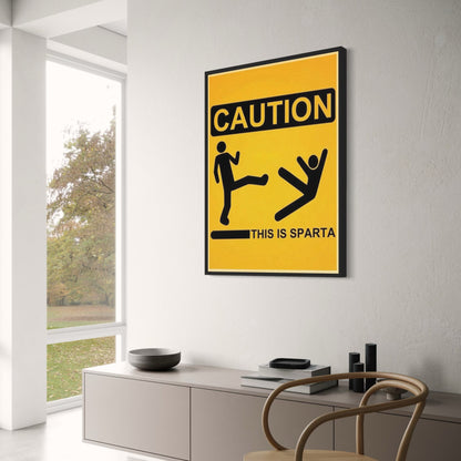 Das ist Sparta | Vintage-Warnschild