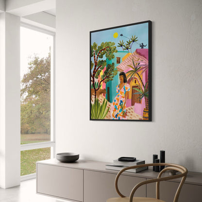 abstract india landscape poster