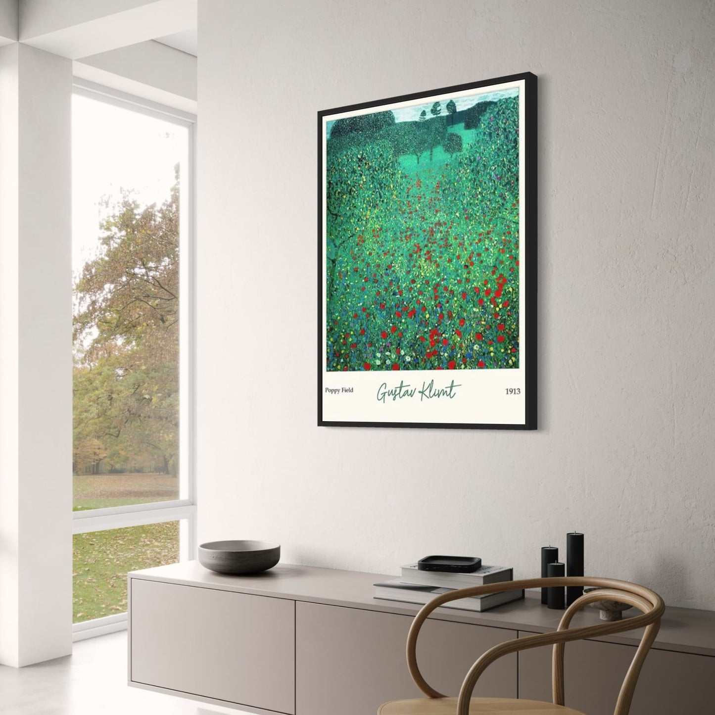 Klimt Klaproosveld | Kleurrijk Landschap