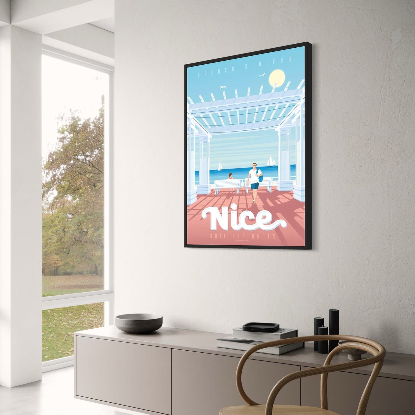 Iconic Destinations | Scenic Beauty of Nice France | Travel Photography Poster | Home Decor Wall Art