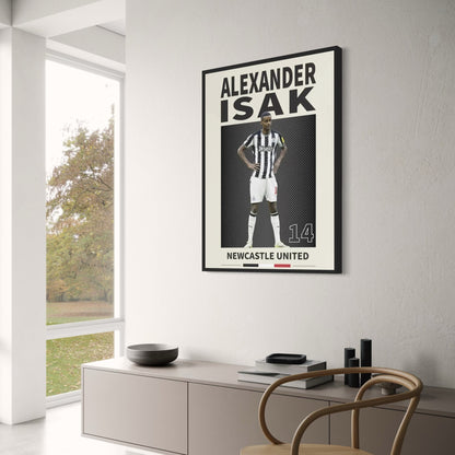 Alexander Isak | Soccer Star Poster | Football Legend Art Print | Home Decor