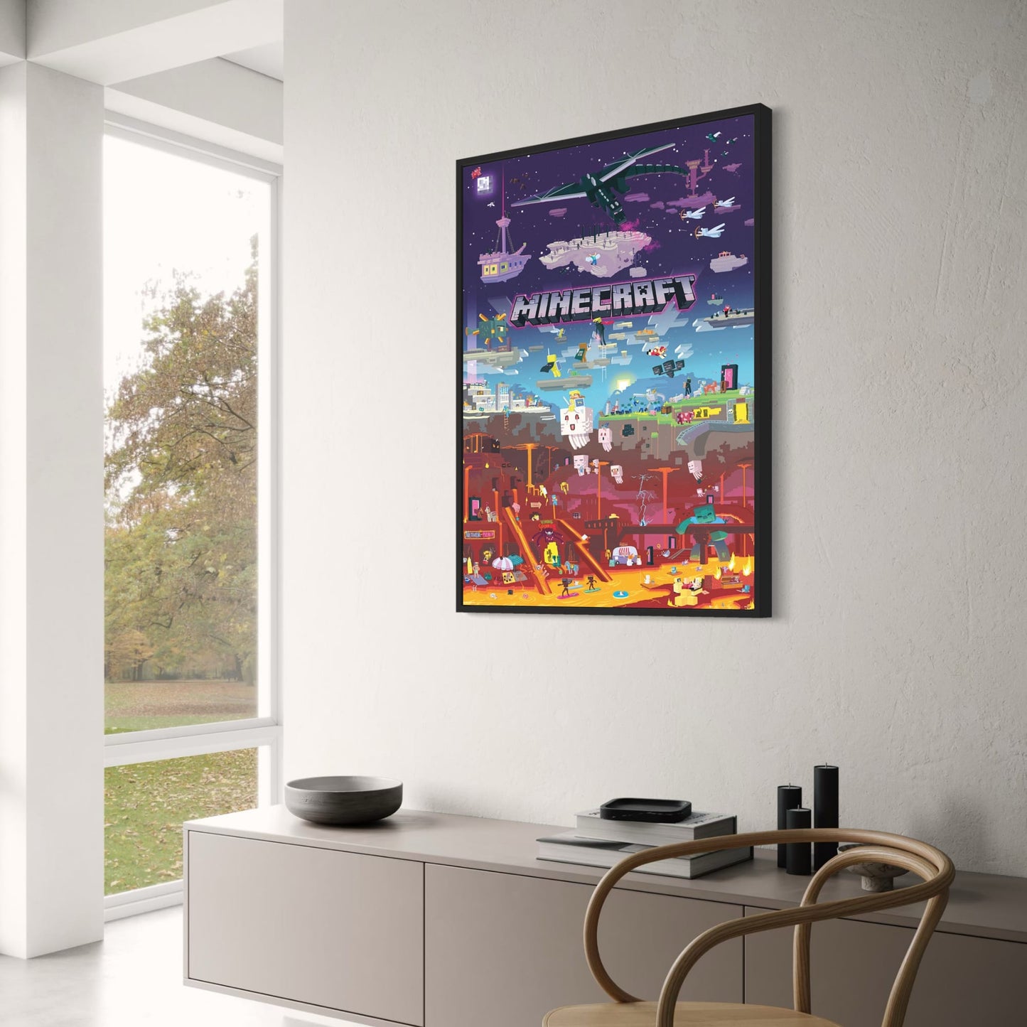 Minecraft Wereld Poster