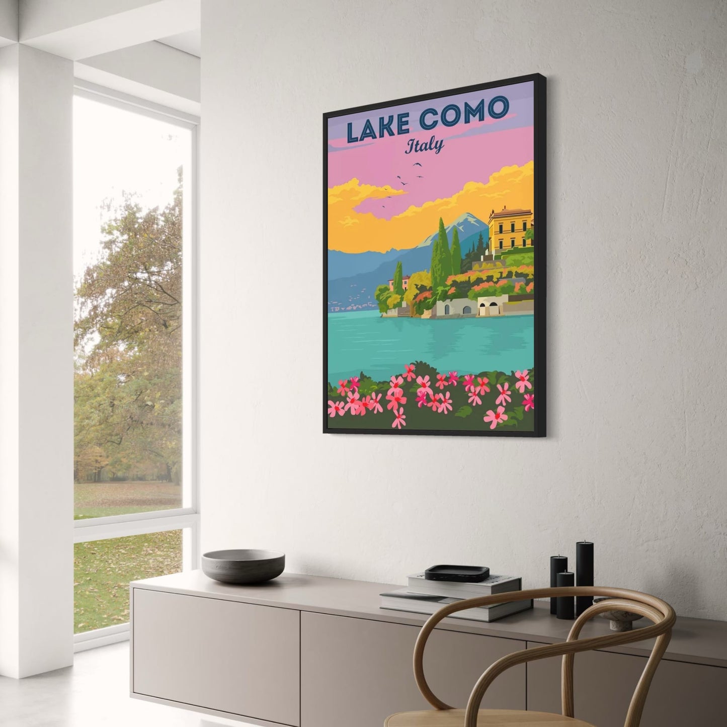 Comer See | Vintage-Reisekunst aus Italien