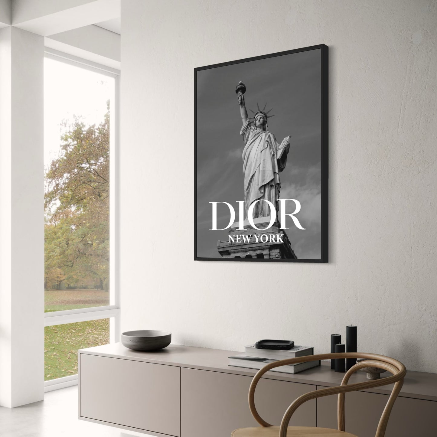 Der Gipfel des zukunftsweisenden Stils | Ikonische Dior-Poster