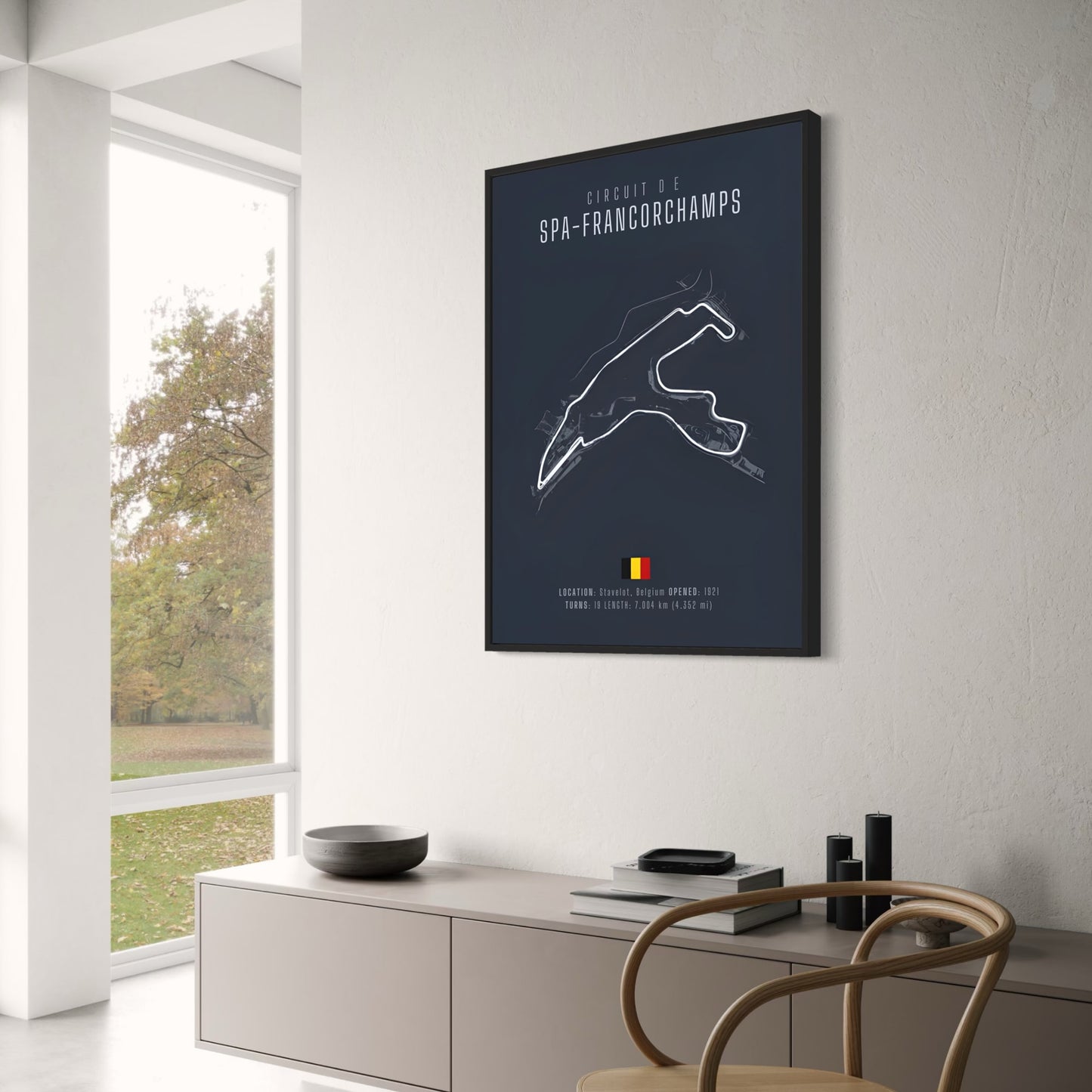 Spa Francorchamps F1 Circuit Blauwdruk