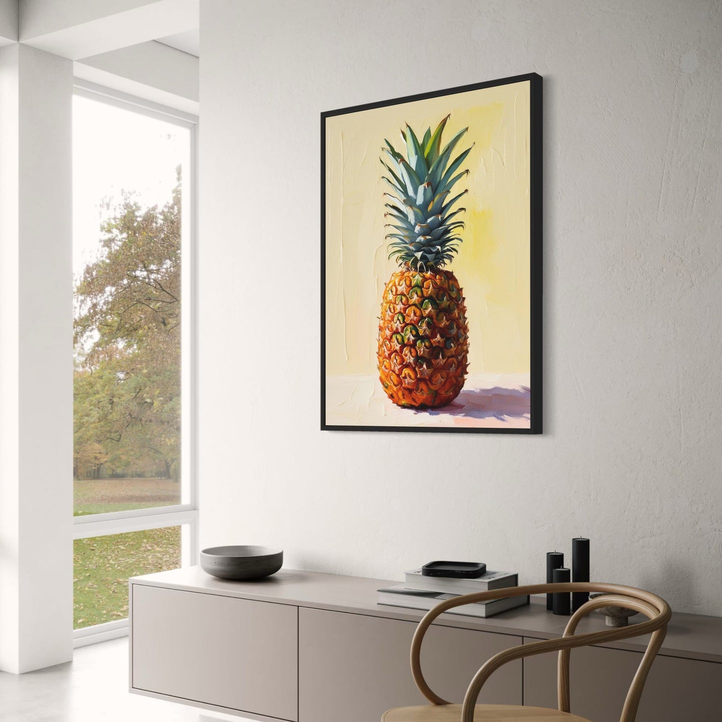 Kleurige Ananas | Tropisch Fruit Ontwerp | Moderne Interieur