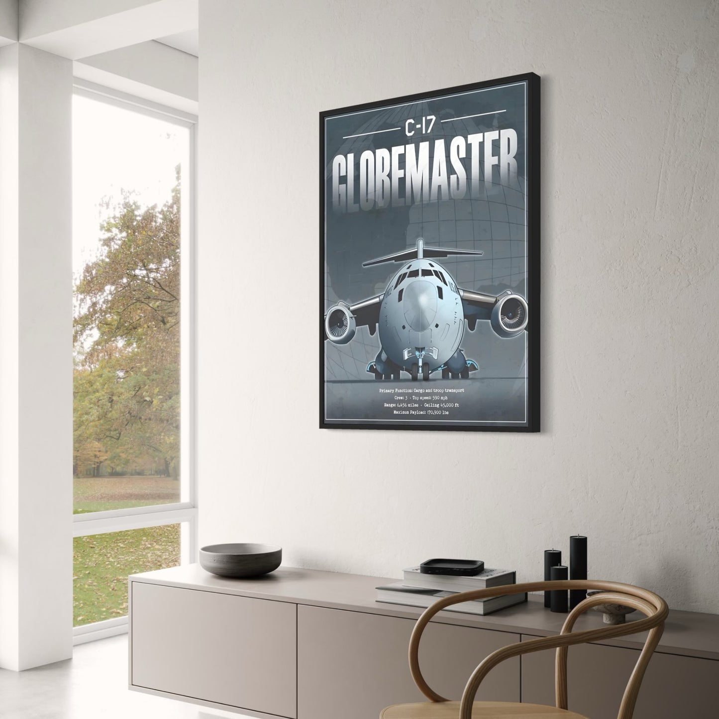 Amerikanisches Kampfflugzeug F22 Poster | Coole Wandkunst | Wasserfeste Dekoration für Zuhause, Wohnzimmer, Schlafzimmer, Bar | Ästhetisches Design
