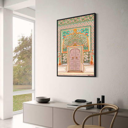 abstract india landscape poster