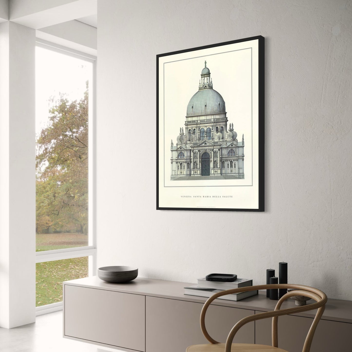 Santa Maria della Salute | Venedig | Italien | Barocke Kirchenarchitektur | Venezianisches Architekturerbe | Europäische Kunstplakate